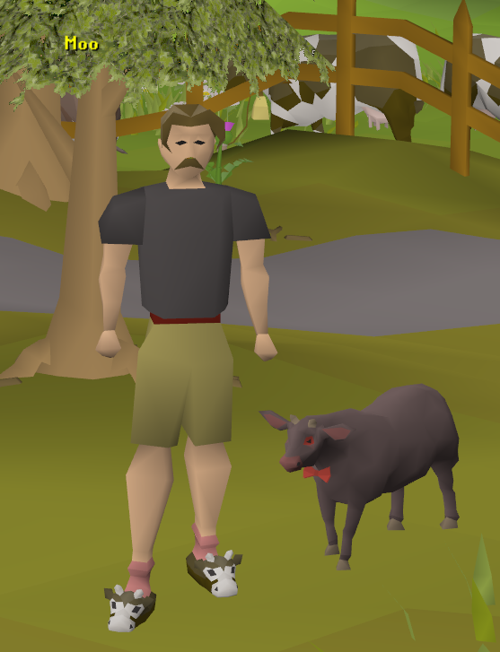 lukegadeke's tweet photo. Greenlogged the new cow boss in 54 kc! What a way to use up all my RNG. #osrs #runescape #cowboss #rng https://t.co/WDsAMHtZ20