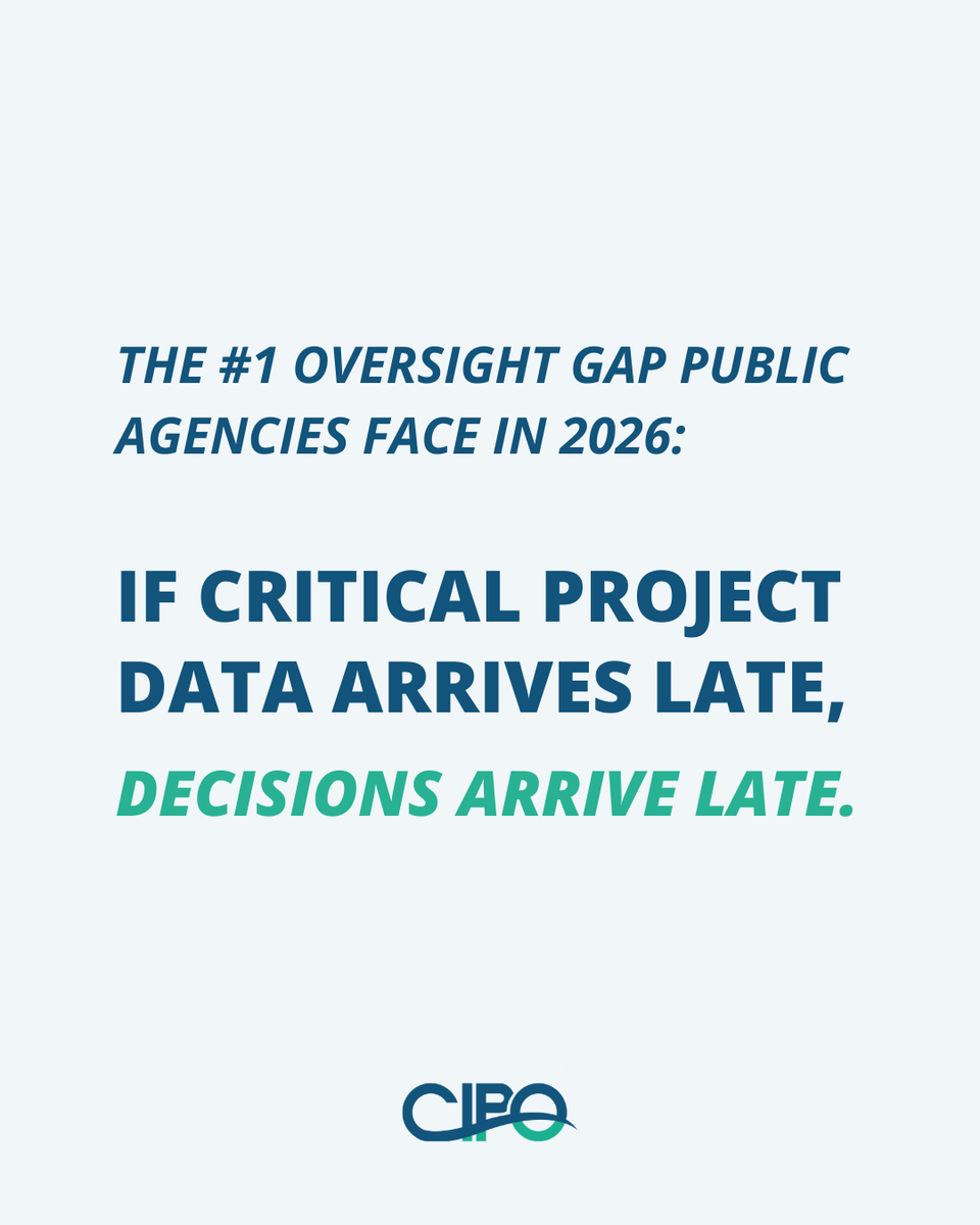 cipo_cloud's tweet photo. The #1 oversight gap in capital programs:

Late information.

When status, budget exposure, and approvals surface after the fact, risk compounds.

Real-time visibility changes the tone of oversight.

🔗 Read more:
https://t.co/hra9jKHQEJ

#PublicSector #PMIS #CapitalPrograms https://t.co/fCj3okHat6