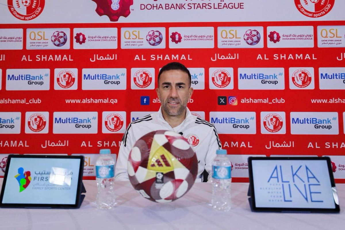 QNAEnglish's tweet photo. #Doha_Bank_Stars_League: #AlShamal Coach, #Qatar_SC Assistant Coach Looking to Continue Winning Streak in Saturday's Match. #QNA
#Qatar
https://t.co/nsozZ2vcXD https://t.co/eACF5FVJlI