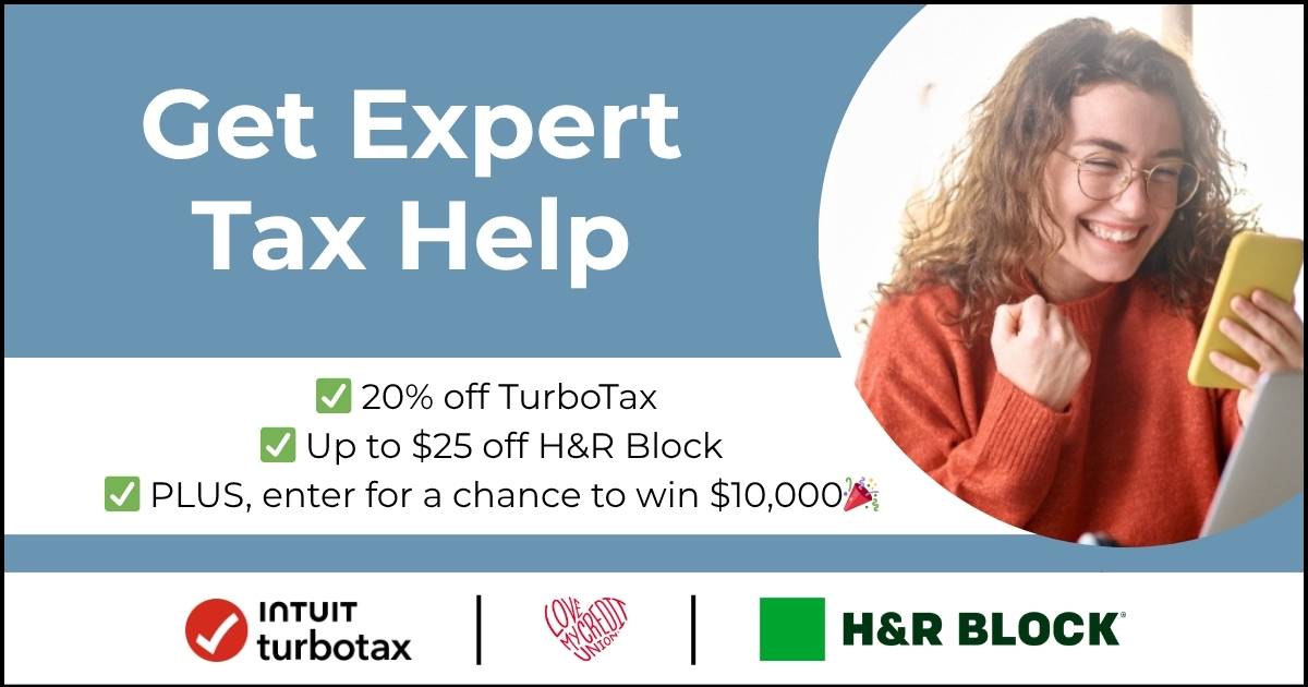 Ag_Fed's tweet photo. Taxes: the ultimate #Adulting test. But here’s the good news - you don’t have to tackle them alone. The experts at TurboTax &amp; H&amp;R Block are here to help. Log in or sign up to lock in your discount right from your phone. #TaxSavings #CreditUnionPerks 👉 https://t.co/3iZPVKot12 https://t.co/5D4GoEhtjr