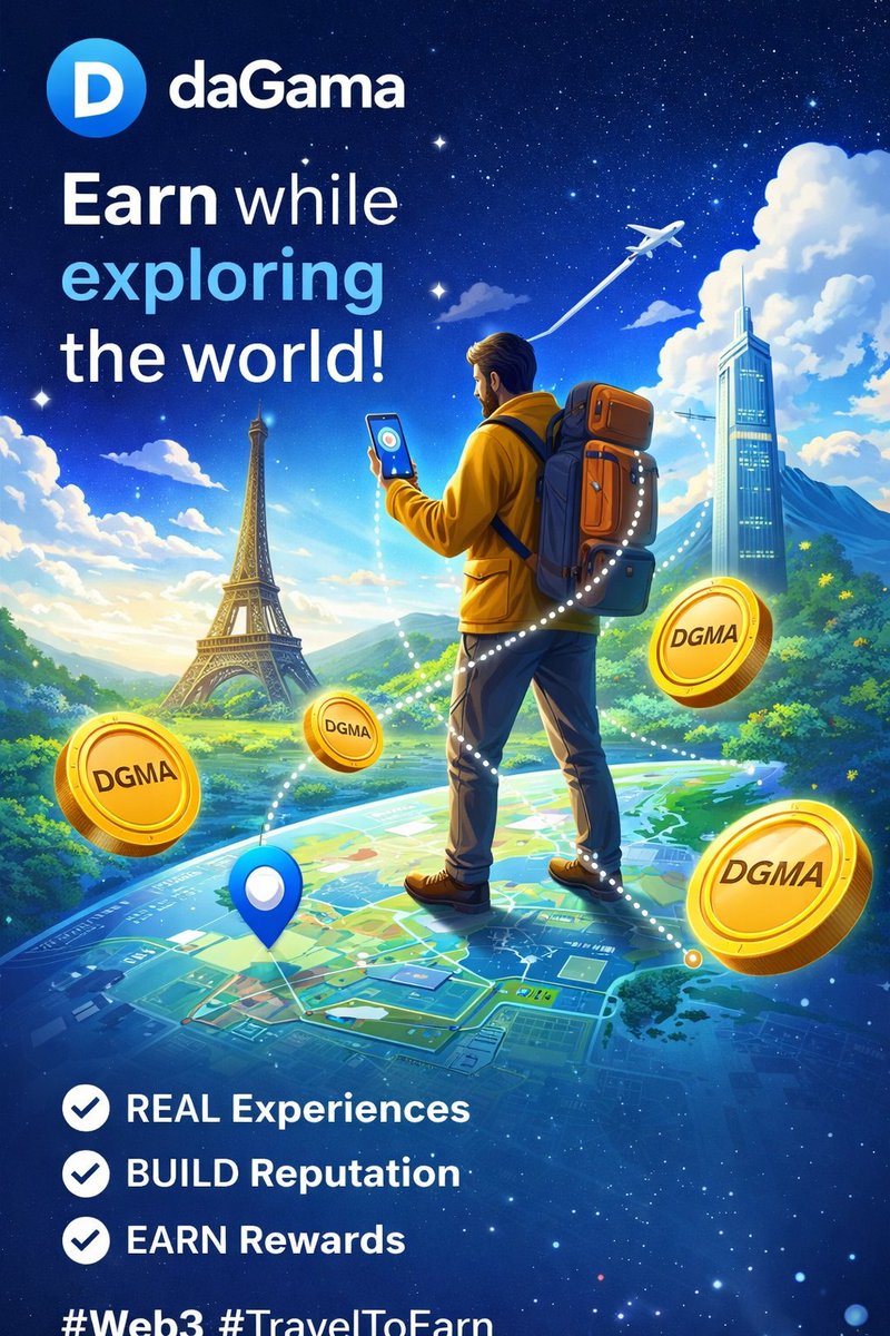 OzawaKyou's tweet photo. Exploring the future of travel with @daGamaWorld 🌍
Real experiences. Real people. Real rewards.
Share places you visit, build your reputation, and earn while traveling!
#daGama #Web3 #TravelToEarn #Crypto https://t.co/JKIzq8gZhj