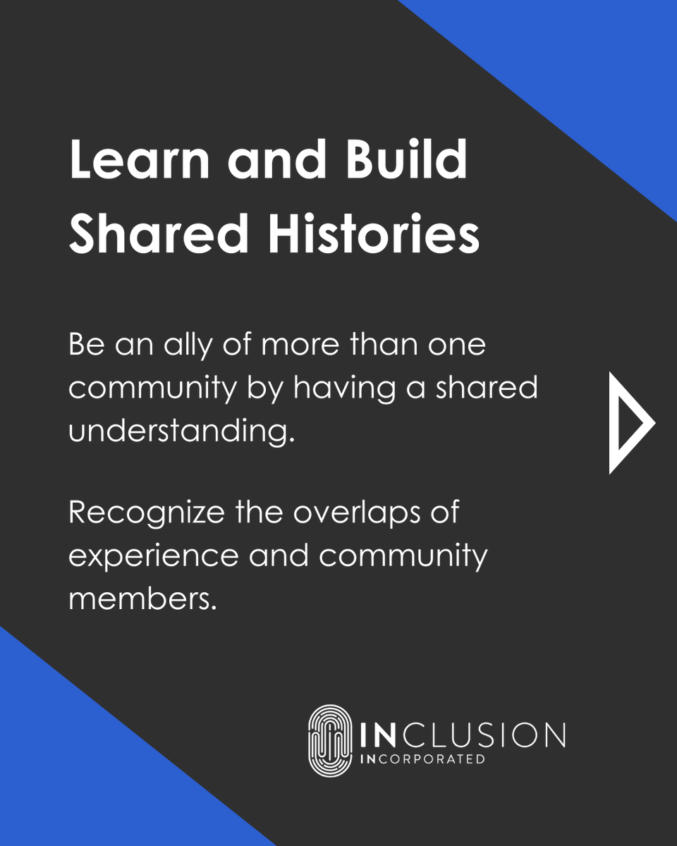 INclusion_INc's tweet image. The allyship of one community to another is a beautiful thing; it’s also important for strengthening bonds, resources, and security.

Join hands with those beside you; they could be your greatest allies. 💜

Pt 2/2

#DiversityMatters #InclusionMatters #DiversityAndInclusion
