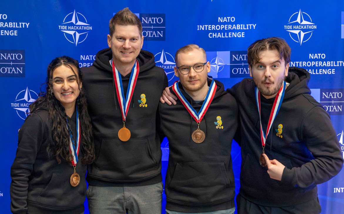 NATO_ACT's tweet photo. Introducing the 2026 #TIDEHackathon Winners!
Ever wonder what happens when top coders, developers and system architects hack under pressure? You get innovative solutions with real operational impact!
Discover what they built: https://t.co/v3NHUnnYBO
#WeAreNATO #Innovation #AI https://t.co/1CP7g2rt3x