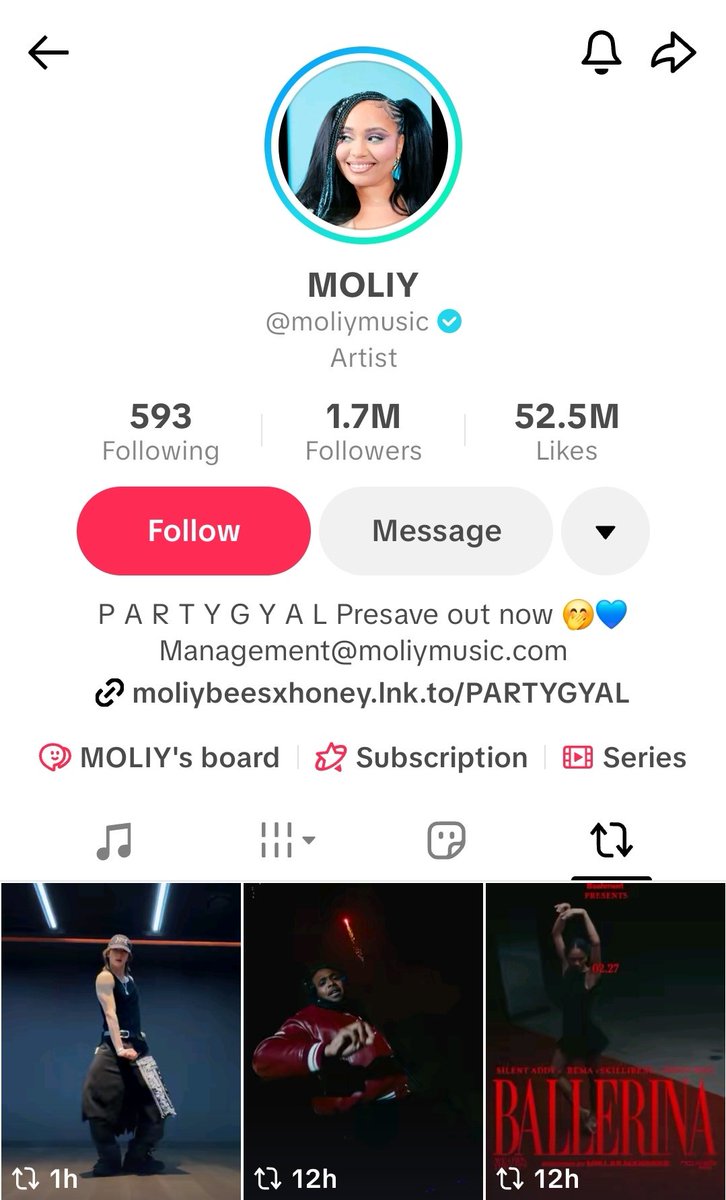HHJCentral's tweet image. Moliy, the singer of “body go”, has reposted Hyunjin’s dance challenge to the song on her TikTok account.

#Hyunjin #스트레이키즈 #현진 #ヒョンジン @Stray_Kids