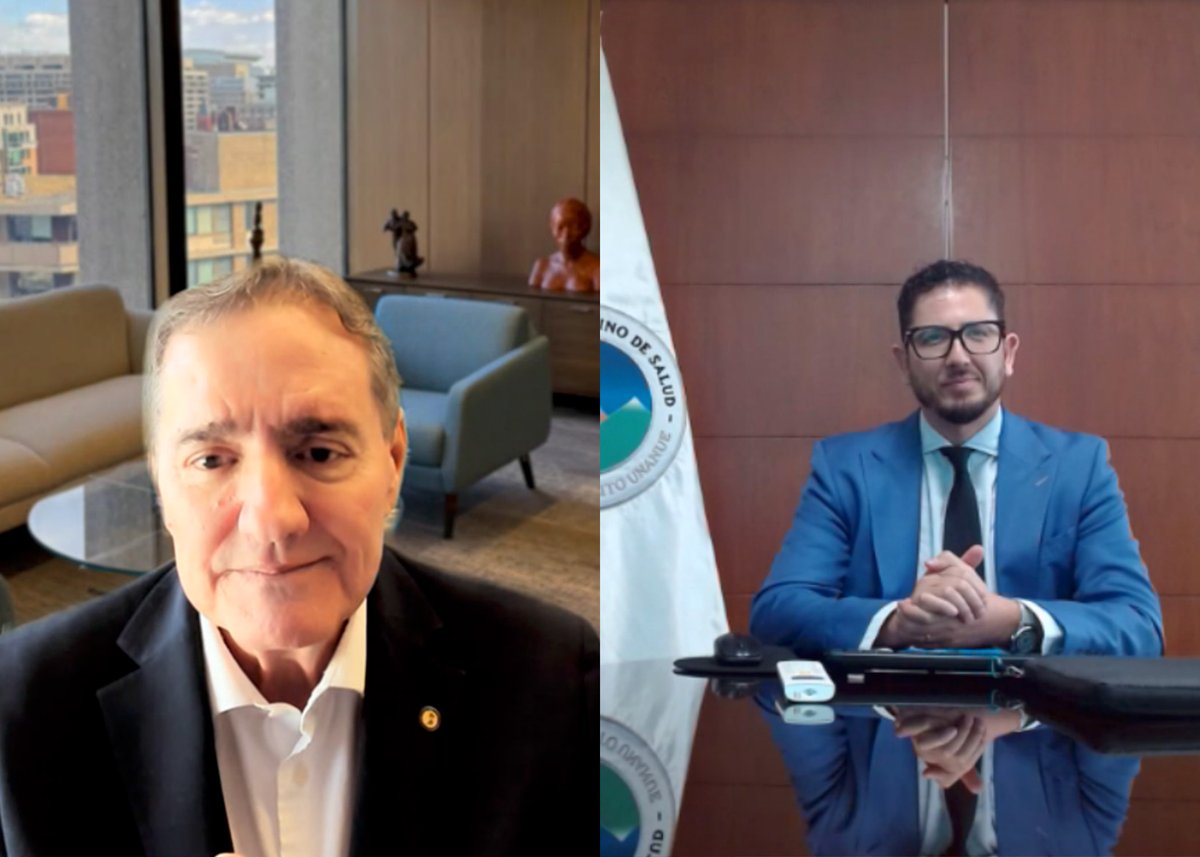 DirOPSPAHO's tweet photo. 📍 Hoy sostuve una reunión virtual con Fernando Araoz, nuevo Secretario Ejecutivo del @orasconhu.

Coincidimos en los desafíos comunes de la región andina y en la importancia de profundizar la cooperación subregional para fortalecer nuestros sistemas de salud. https://t.co/9wuLsFNGJN