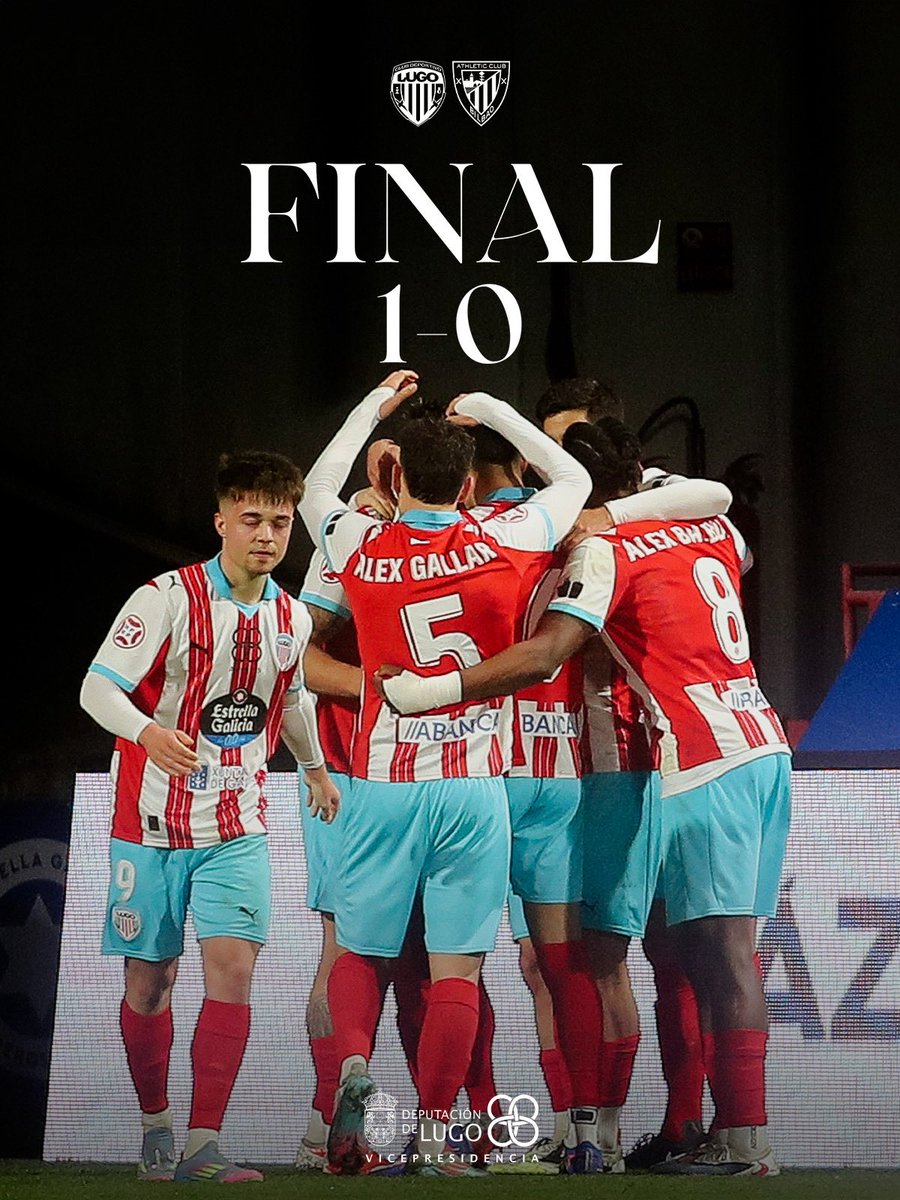 CDeportivoLugo's tweet photo. 🔚 𝐅𝐈𝐍𝐀𝐋 | Vitoria importantísima no Anxo Carro!!!

1️⃣ #CDLugo
0️⃣ @AthleticClub "B"

#ADeputacióndeLugoCoDeporte
#LugoAthleticB
#ForzaLugo https://t.co/CbsGNSSsjy