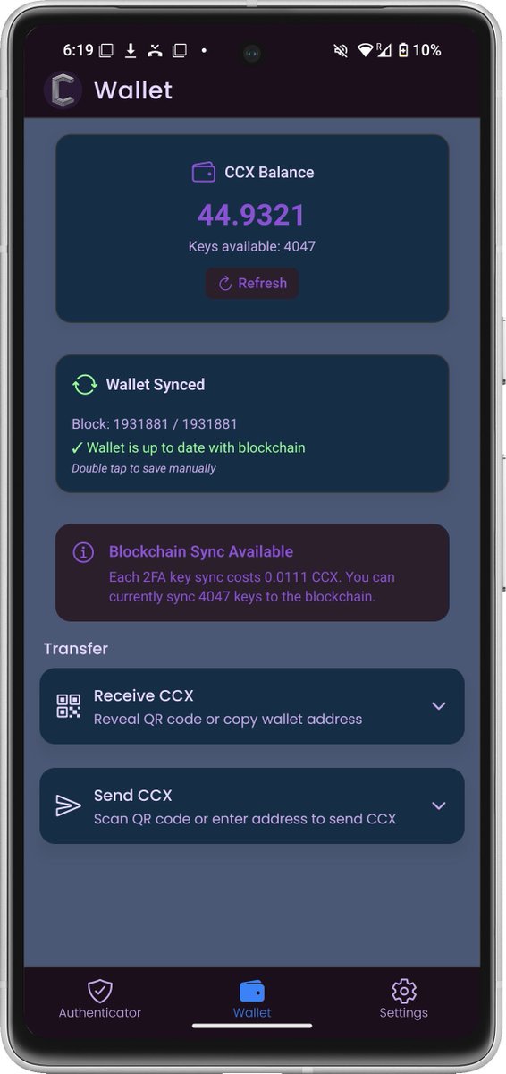 Hey Concealers! 👋

We're getting ready to upgrade the Conceal Authenticator to v1.1.3! This update brings enhanced security and new features to keep your digital life secure.

Here's what's new:
🔐 HMAC-SHA256 &amp; HMAC-SHA512 support, powered by our react-native-conceal-crypto