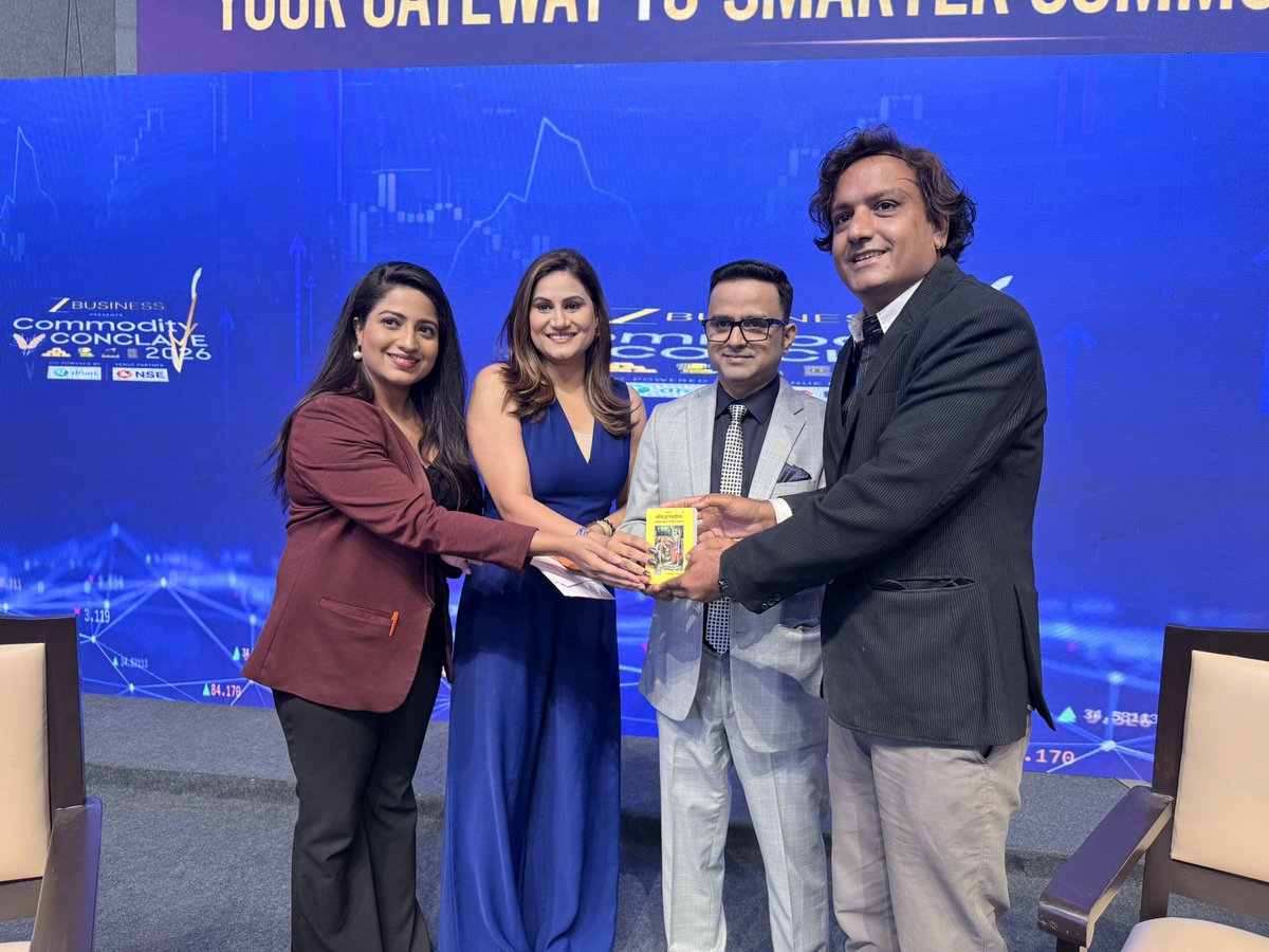 Gitanjlimathur's tweet photo. Another day. #commodityconclave #zeebusiness #nseindia @ZeeBusiness https://t.co/zFYByABGGb