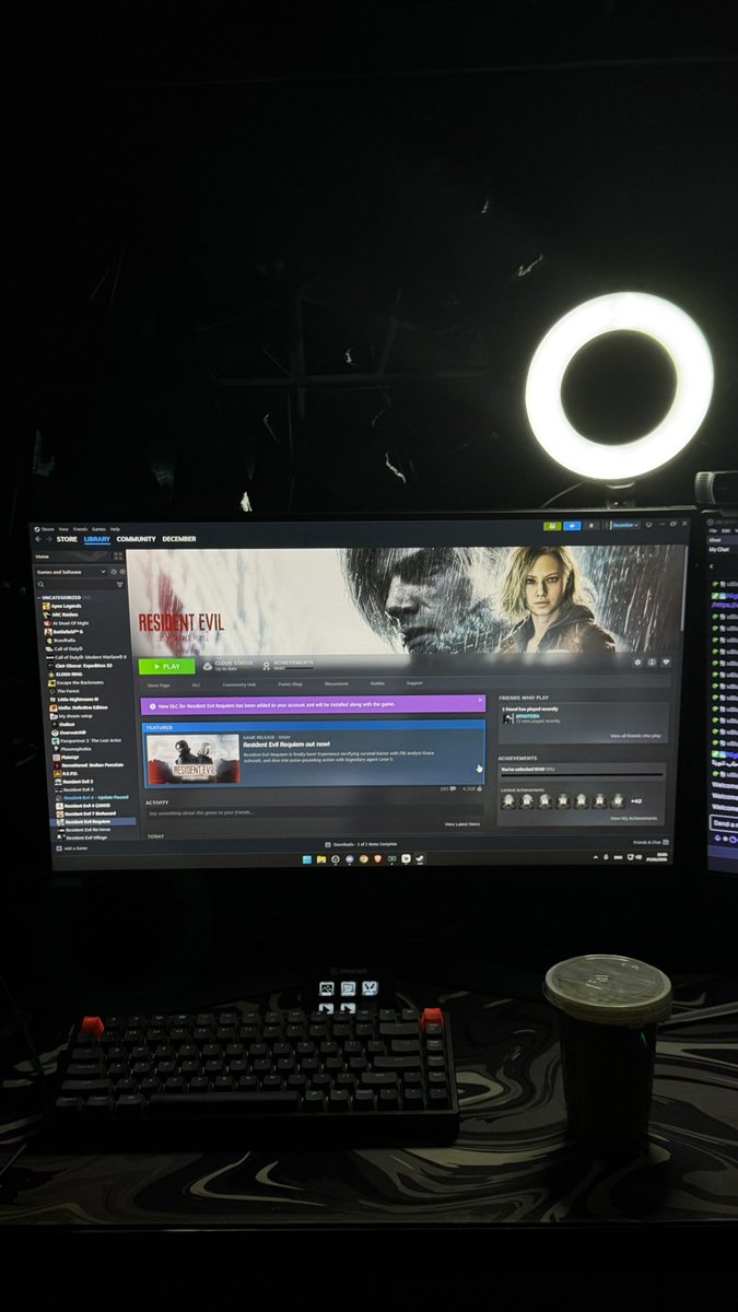قاعدين نبث لعبة السنة حيااااكمممم😚
 #RE9 #ResidentEvilReqiuem 
twitch.tv/i4p_