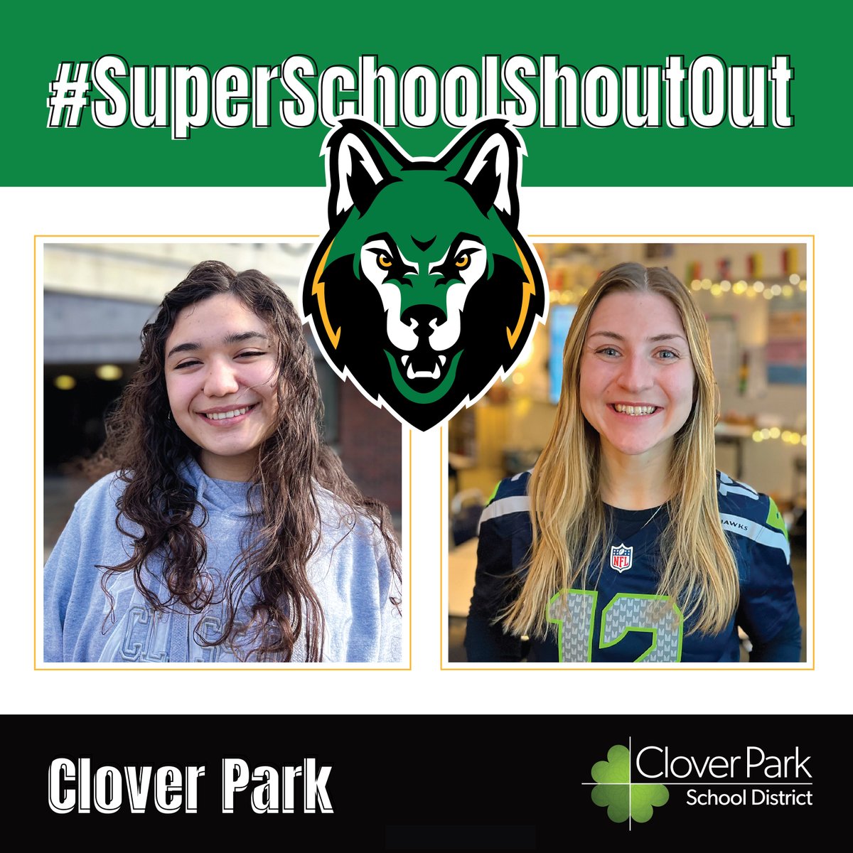 CloverParkSD's tweet photo. To continue our #SuperSchoolShoutout of CPHS, weβre celebrating the work of senior Michalle Ruvalcaba and Spanish teacher Bayley Gochanour. ππ
Read more: https://t.co/Yr7FGkHtKz
Go Timberwolves! πΊ #CPSDFutureReady #YouBelongWithCPSD https://t.co/qOb1arPFiF