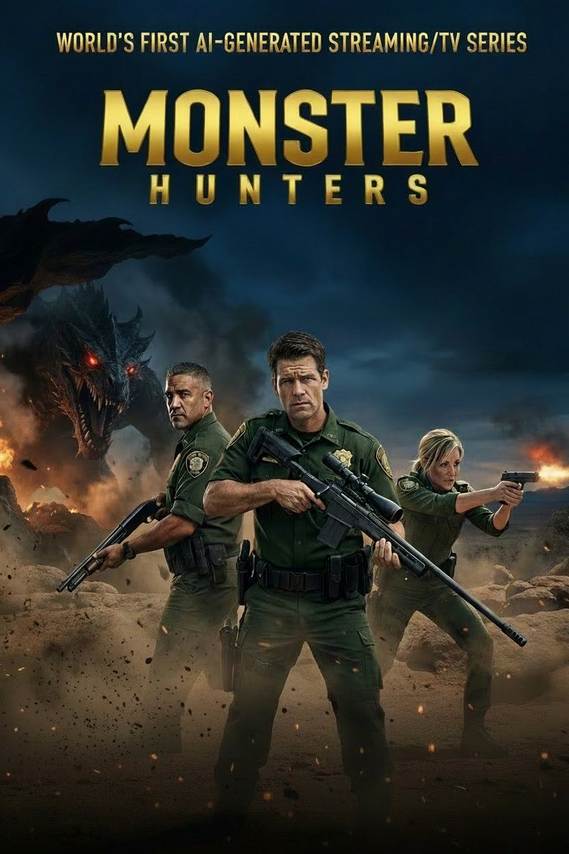 MONSTER HUNTERS: World's First AI Streaming Series tweet media