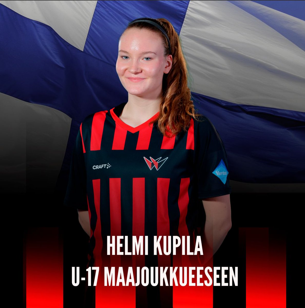 Helmi Kupila U17-maajoukkueeseen 🇫🇮

Punamustien Helmi Kupila on nimetty Suomen U17-maajoukkueeseen maaliskuun EM-jatkokarsintoihin. Suomi kohtaa 9.–15.3. Tshekissä pelattavassa karsintaturnauksessa emäntämaan lisäksi Latvian ja Romanian.