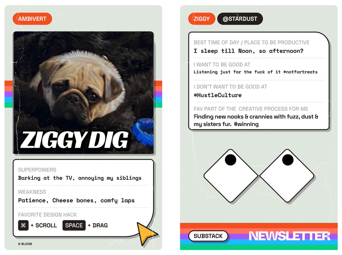 experimenting with figma for product cards to showcase members in a new community/directory of creatives.   Day one -  1 member done - zero more to go.  #BuildInPublic