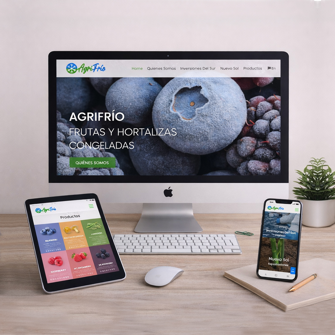 estudio27cl's tweet photo. 🚀 No es solo una página web. Es la arquitectura digital de un grupo empresarial.

Cuando una empresa crece, su imagen no puede improvisarse.

AgriFrío no es solo una marca.
Es un ecosistema comercial que integrado. https://t.co/1nyYQJRGNu