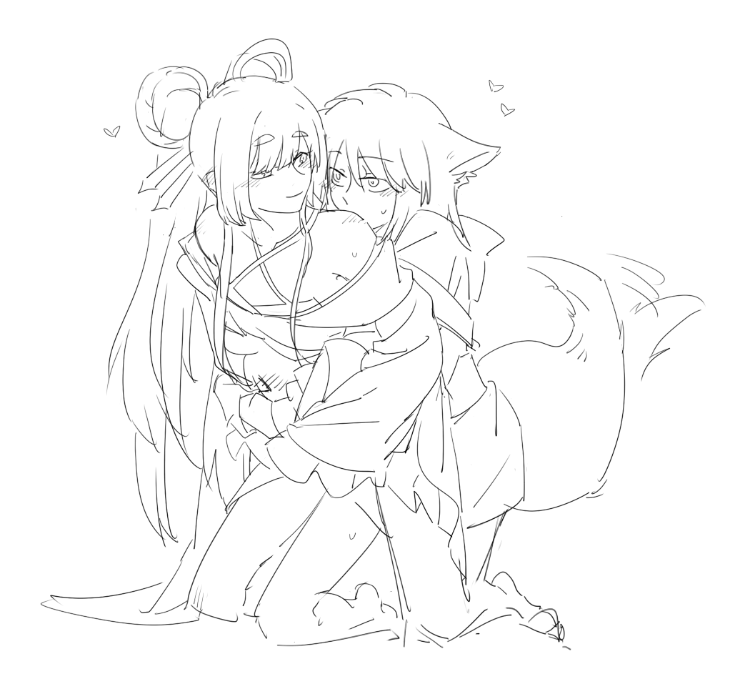 いろヤチ 养狐狸就要定时投喂