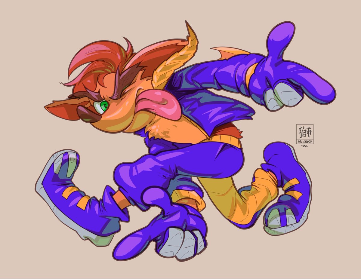 AaronBissessar's tweet photo. Client work of Crash Bandicoot in a Crash 4 concept skin! https://t.co/sghJ0ZVjAp