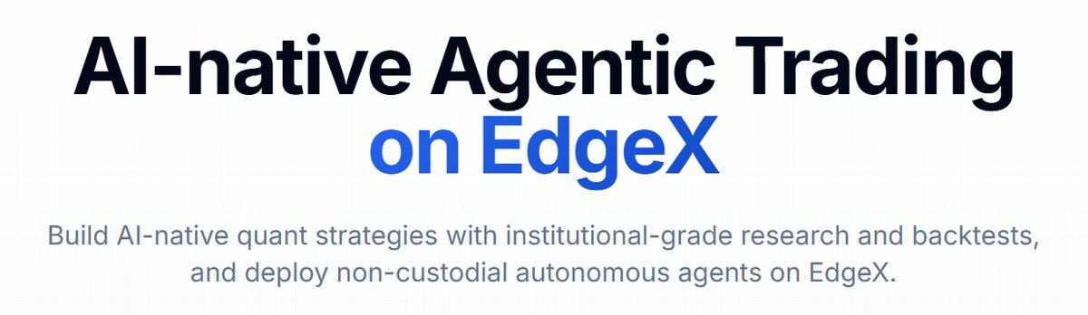 BanZhuanAI's tweet photo. Starting today Banzhuan users can directly access
@edgeX_exchange.  Our no-code agentic community has now integrated with four different venues.  Watch this space for upcoming tutorials.

https://t.co/jw8Ogf1N8S https://t.co/EhgNP93Bp1