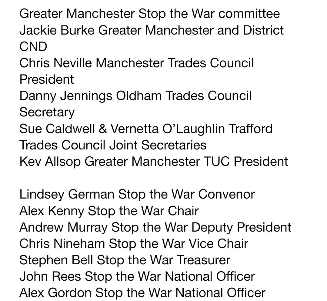 GM Stop the War Coalition tweet media