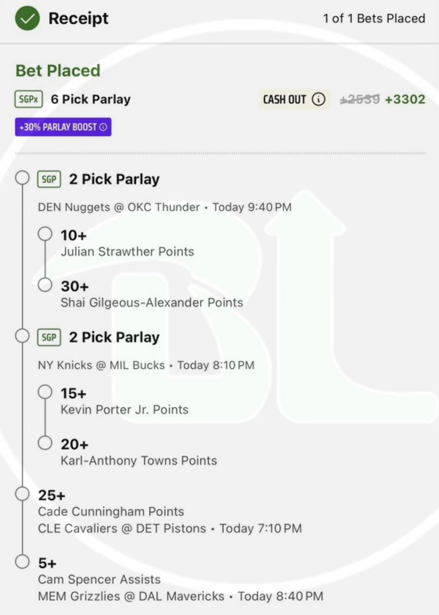 Free play (5,10,15,20,25,30) 🏀🔥

$40 Giveaway if this hits 🎉💥

More plays ⤵️💥
VIP👑🔗 - Winible.com/BetLeveling 
FREE ACCESS CODE: BLFREE 

#Gambling𝕏 #DraftKings #BetLeveling