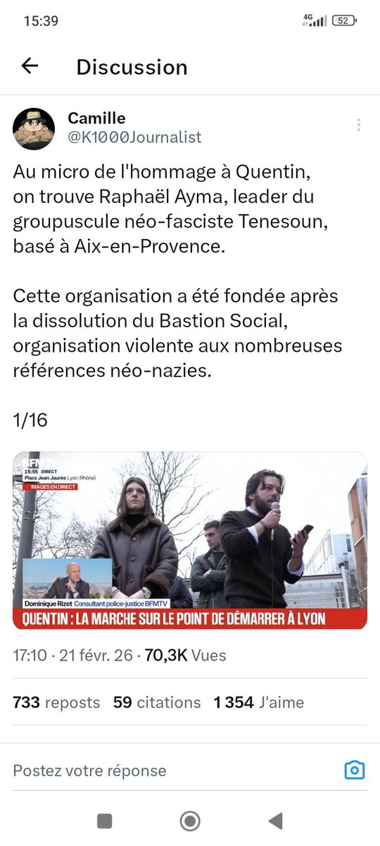 dd13464527's tweet image. Ces 💩 : mensonges, manipulations, etc..

@streetpress @Mediapart et d'autres en parlaient déjà avant. De l'organisation, aux témoignages sur certains médias par des néonazis lyonnais connus pourtant, la sécurité autour de cette " marche", etc...

Pensées pour #akapapa 🕯️