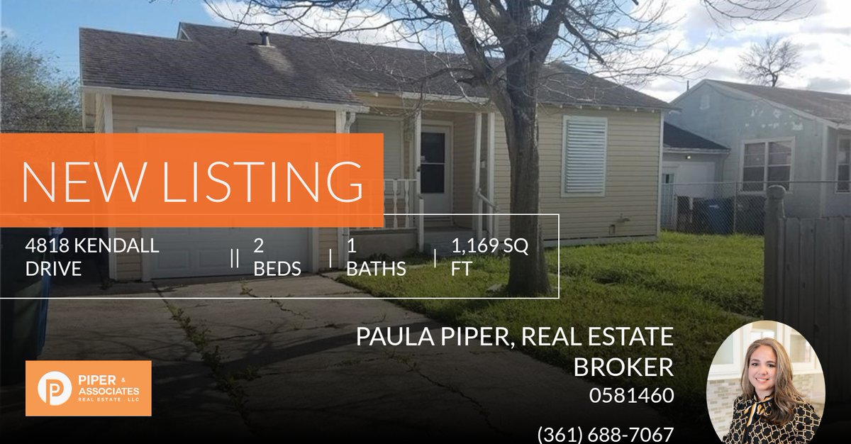 PiperNAssoc's tweet photo. 📍 New Listing Alert📍 Take a look at this fantastic new property that just hit the market located at 4818 Kendall Dr in Corpus Christi. Reach out  at (361) 688-7067 or https://t.co/oYhGifgWOm

Paula Piper, Real Estate Broker https://t.co/ewntk4ZubB https://t.co/us9gT6FTZP