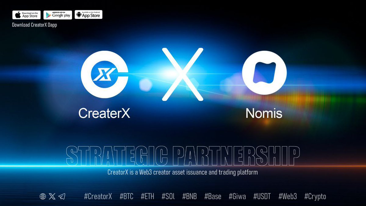 If you’re serious about Web3, reputation is the new currency… and <a href="/CXInc_SocialFi/">CreatorX</a> just leveled up BIG time 🔥

The partnership with <a href="/0xNomis/">Nomis | Onchain Reputation Protocol</a> is a game changer. We’re talking multichain identity, anti-Sybil protection, and real on-chain wallet scoring powering smarter rewards and