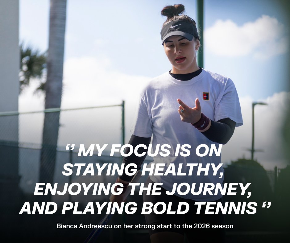 <a href="/Bandreescu_/">Bianca</a> is building something special🔥

13 wins and 2 titles. A renewed sense of purpose. Bianca is off to a good start in 2026.

Wildcard secured for Indian Wells, let’s go! 🇨🇦💫

Read more 👉bit.ly/3N9rrZM