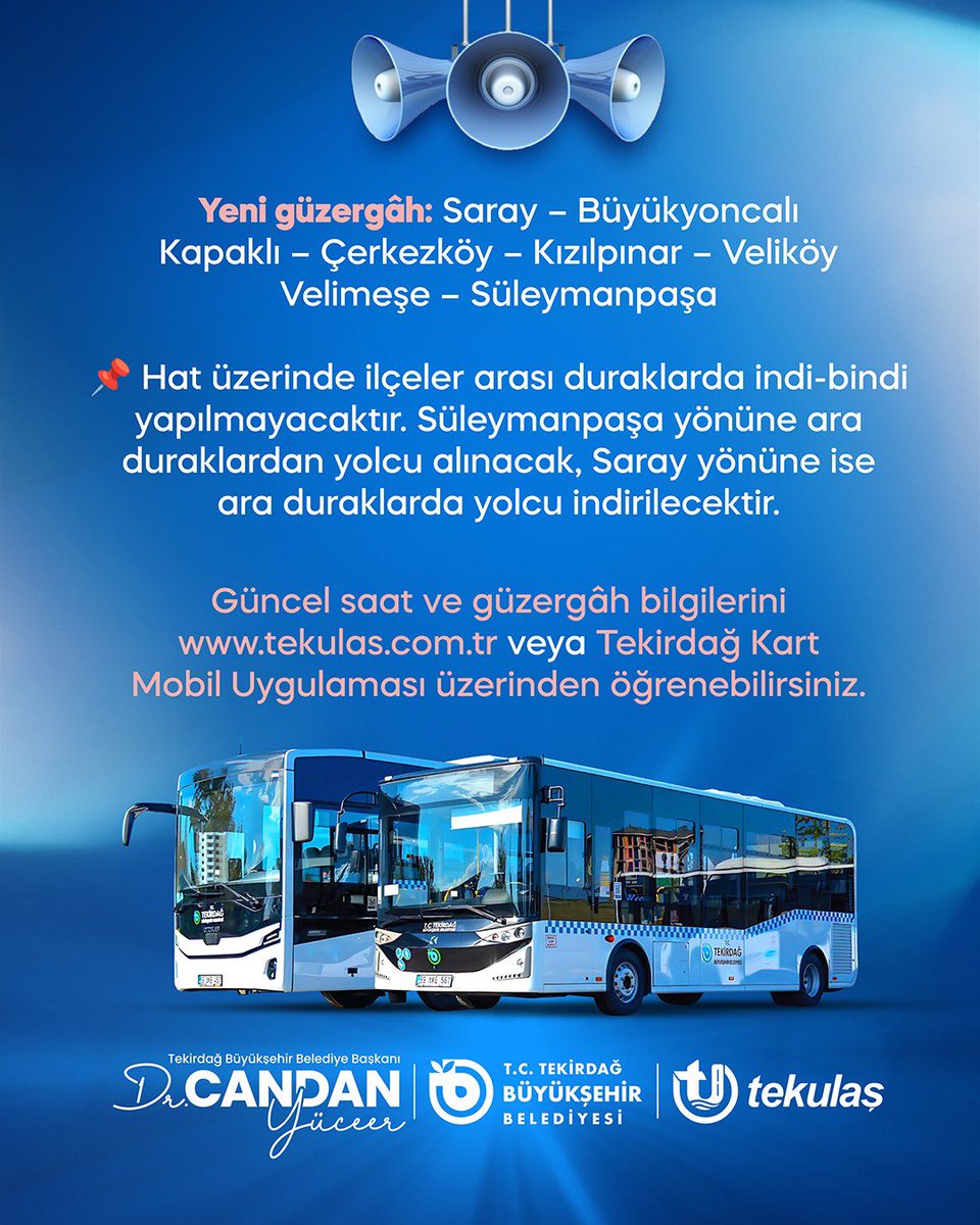 Tekirdağ Otopark Ulaşım A.Ş. tweet media