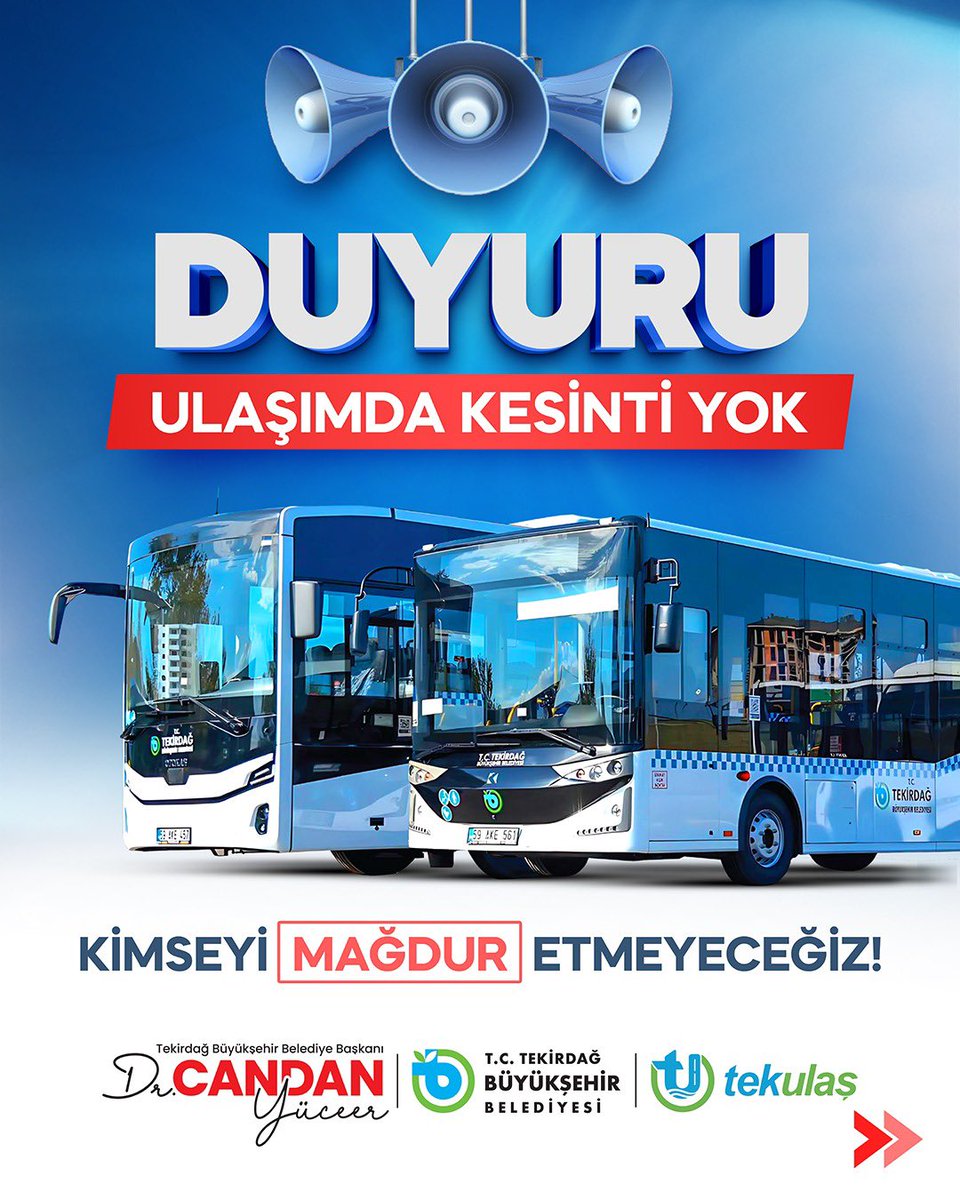 Tekirdağ Otopark Ulaşım A.Ş. tweet media