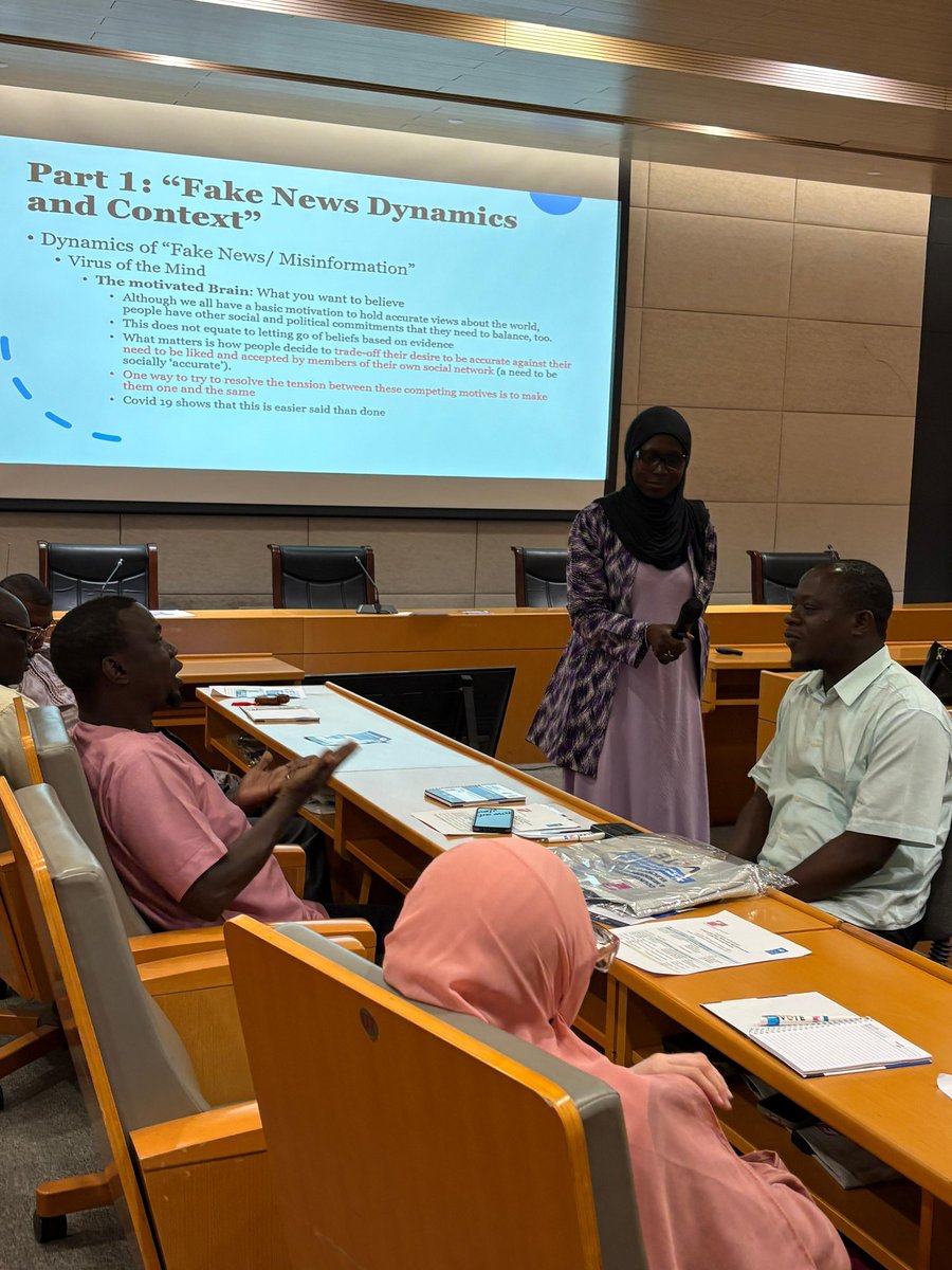 UNDP_TheGambia's tweet photo. Together with @GambiaIec, we organized a training on Combating Fake News &amp; Misinformation in elections. 

Police, CSOs, and other stakeholders explored risks, sources, and impacts, boosting safeguards for credible, transparent elections. https://t.co/Gyn9i2hDxU