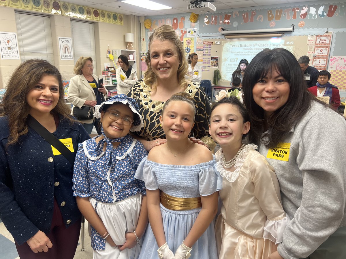 NISDElemSS's tweet photo. Everything’s bigger and better in Texas History at @NISDLeonSprings ! 🤠 Students researched Texas historical figures, paraded through campus dressed as them, and proudly presented their learning to families and guests. @NISD @OfficialAlamo https://t.co/8ZO0viwSVR