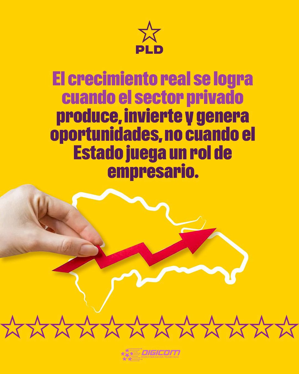 PLDCONTIGORD's tweet photo. Crecimiento real NO se logra con Estado empresario. Se logra con privado produciendo. PRM: clientelismo y fracaso económico disfrazado. #NosotrosSíSabemosGobernar #VolvamosAVivirBien #ConElPLDSeVivíaMejor

@PLDenlinea https://t.co/NBHEjPWA9i