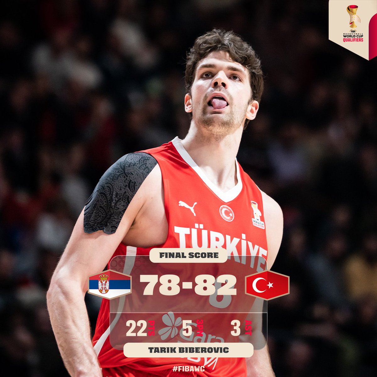 WHAT A GAME 🔥

Türkiye survive Serbia's wild comeback and stay perfect at 3-0! 🇹🇷

#FIBAWC | #StepItUpTürkiye