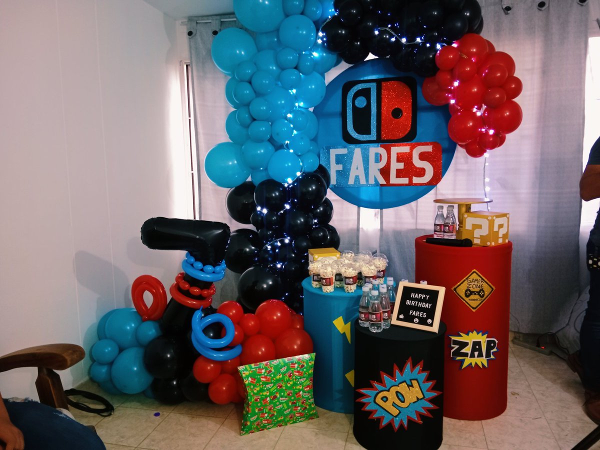 pragapde's tweet photo. 🎮✨ ¡Fares celebró sus 7 años al estilo Nintendo! 🕹️🎉

Decoración temática increíble y mucha diversión con nuestro Combo 1 🎈🎭
(Plan básico + decoración temática personalizada)

📲 3108625616 – 3025109679

#cumpleañosinfantil #eventosbogota #fiestanintendo #animacioninfantil https://t.co/WLhFrhtXiz