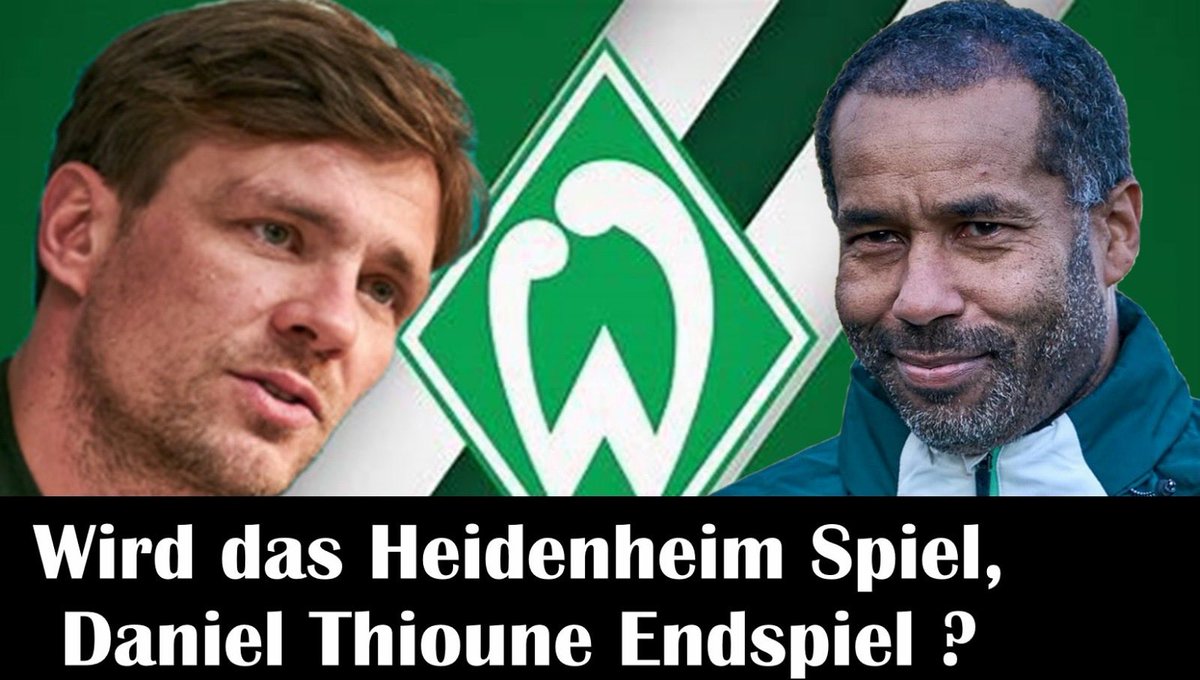 Wird das Heidenheim-Spiel, das Endspiel für Daniel Thioune ? youtu.be/snYJznYoyQk?si… via <a href="/YouTube/">YouTube</a>