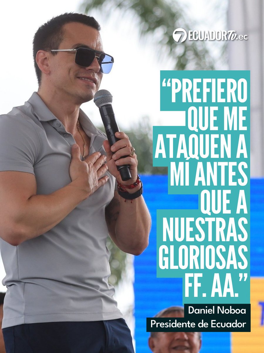 EcuadorTV's tweet photo. #Noticias I En el aniversario del Ejército Ecuatoriano, el mensaje presidencial fue claro: respaldo político y fortalecimiento institucional. Más detalles: https://t.co/QfgCLjYyY7 https://t.co/bmq5V0oy07