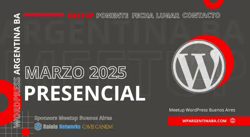 wpargentinaba's tweet photo. Llega el Meetup de Marzo 2026!!!!

Nos vemos en Baires!!!! 😍

https://t.co/jQM3SodSPq https://t.co/qBVhHBUqUo