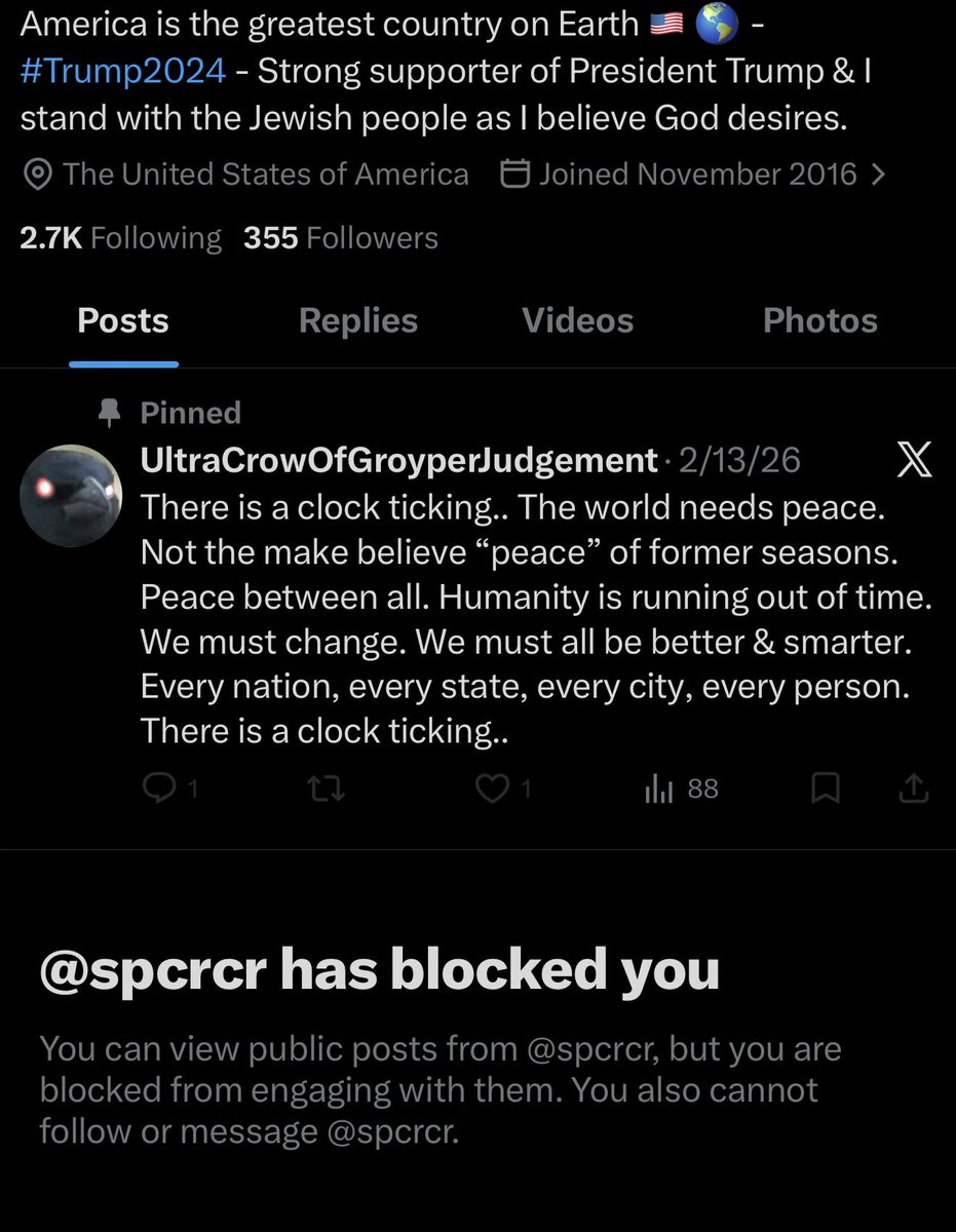 Another mentally ill subhuman has blocked me 👏