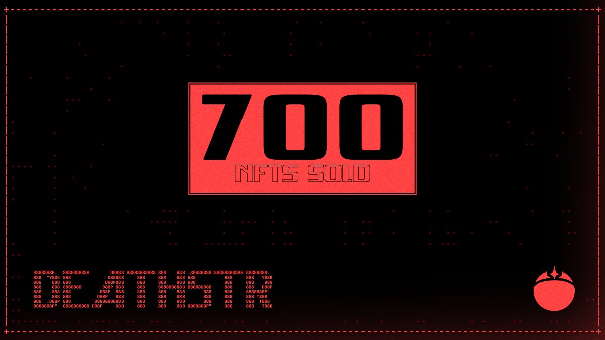 CyberKongz's tweet photo. 700 NFTs sold!
$DEATHSTR

https://t.co/2lX3QYMrHt https://t.co/3WX848KruO