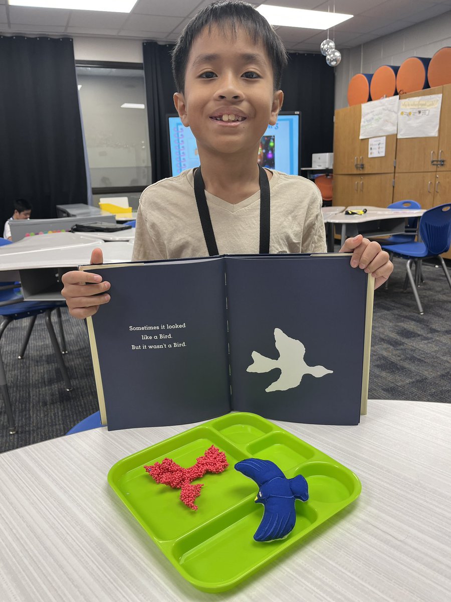 TurnerAggie's tweet photo. Literacy Unit “It Looked Like Spilt Milk” by Charles Shaw let us use our imagination as we created our own paint clouds then sculpted cloud formation with our floam 🌤️☁️#wearelowery https://t.co/fEKxeUD91e