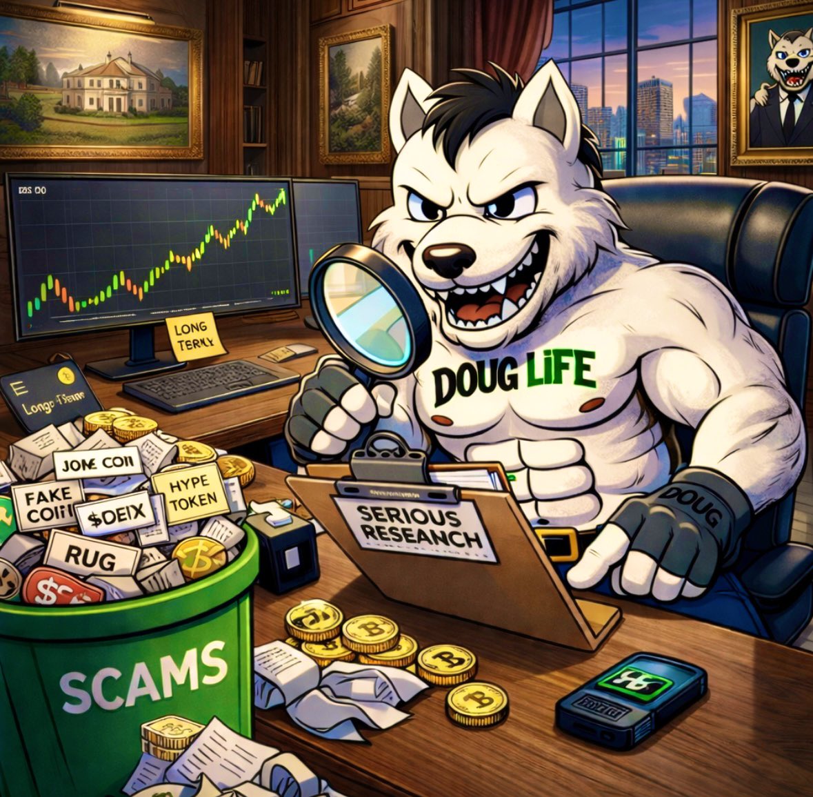 doug_dreams's tweet photo. Respect where it’s due, always.🐺 
Behind the scenes, I’m taking a serious look at a project that’s actually building.

This will be my first public shout-out and a fully open personal position in another crypto project I genuinely trust for the coming years.

As a founder, I move one way only: long-term vision, patience, and disciplined DCA. 
I don’t think in days. I don’t think in weeks. I think in years. ⏳

That mindset helped me quietly build a ~0.5 $BTC position on my Ledger. 🔐 And honestly, it should’ve been a lot bigger by now if I hadn’t learned some lessons the hard way.

Because let’s not romanticize this space.
I’ve burned serious money, deep into six figures on scammy fucking projects like $VRA, $VMINT, $CSIX, fake “builders,” and all the garbage that loves to call itself crypto innovation. 🤡

Way too much money. Painful lessons. But lessons that permanently changed how I move.👊🏻

That’s exactly why I’m selective now. That’s exactly why I’m careful with what I support publicly. And that’s exactly why I’m building $DOUG the way I am, slow, intentional, and built to last. ⚔️

Personal positions matter. Capital compounds. 📈 And when things move on my side, value naturally flows back into $DOUG 
Smart money isn’t fast money. It’s disciplined, patient, and built to survive the long game.

Builders recognize builders.  More when it’s time. 🤝🏼⌛