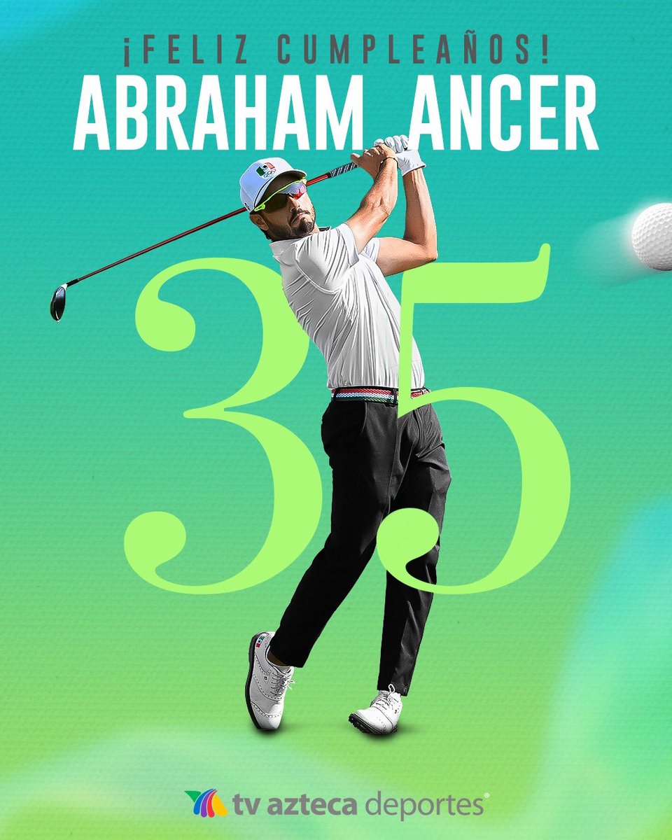¡FELICES 35 ABRAHAM! 🙌🏼🎂

Desde #AztecaGolf le extendemos a Abraham Ancer una felicitación por su cumpleaños. 

¡Por muchos logros más, campeón! 🏌🏼
