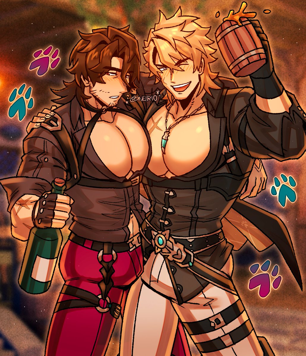 [GI x HSR] drunken hounds 🍺🐾