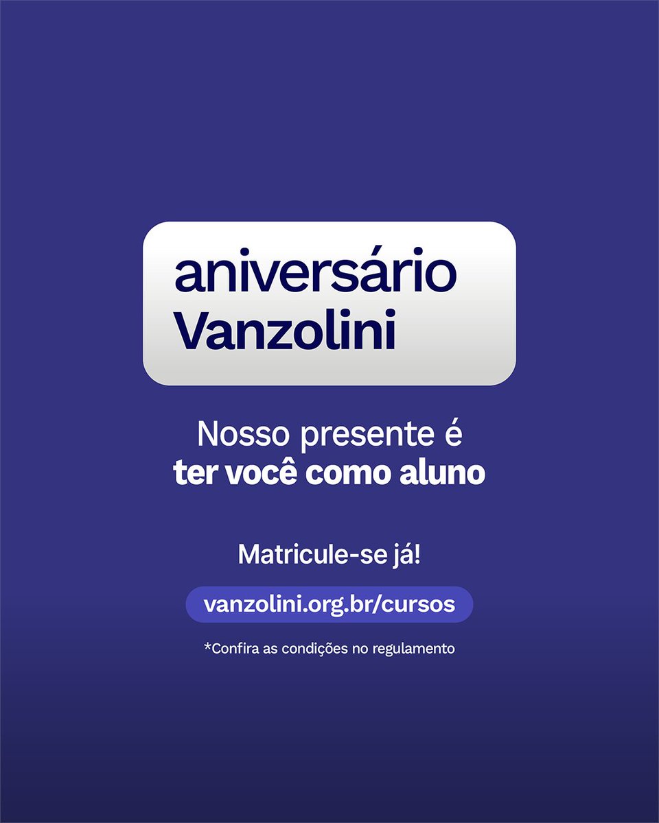 Março está começando e será super especial! 🤩

Aproveite essa oportunidade para dar um upgrade no seu currículo e alavancar sua carreira em 2026. 🚀

➡️ Acesse o site:
vanzolini.org.br/cursos/