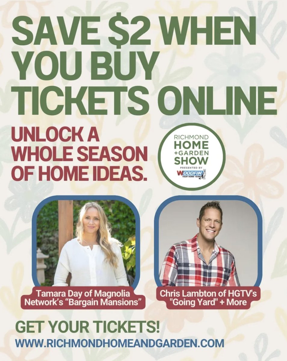 Richmond Home + Garden Show; Mar. 6-8, 2026 tweet media