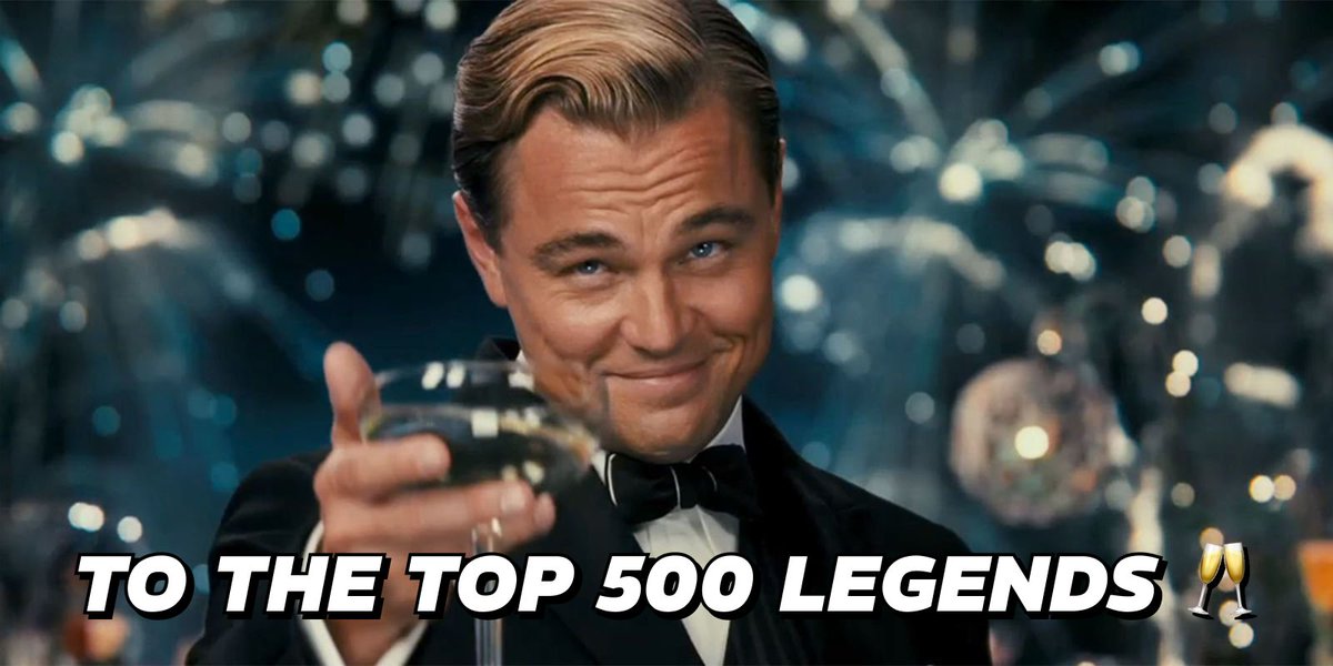 Fanonclub's tweet photo. Congrats to our Top 500 winners
You've all played one hell of a game.
#bravegames
@brave @AttentionToken @MythicalGames @MidnightNtwrk https://t.co/kbEJfLCL6u