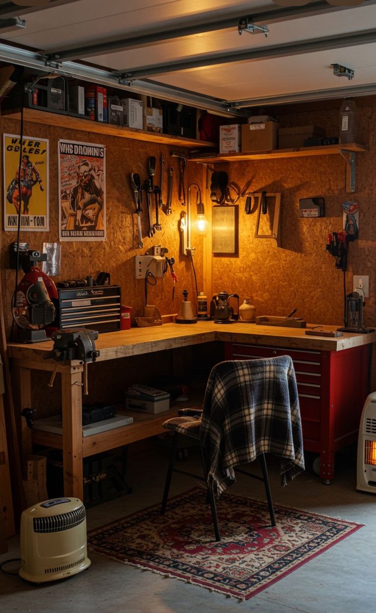 A man should have a place to fiddle with things.