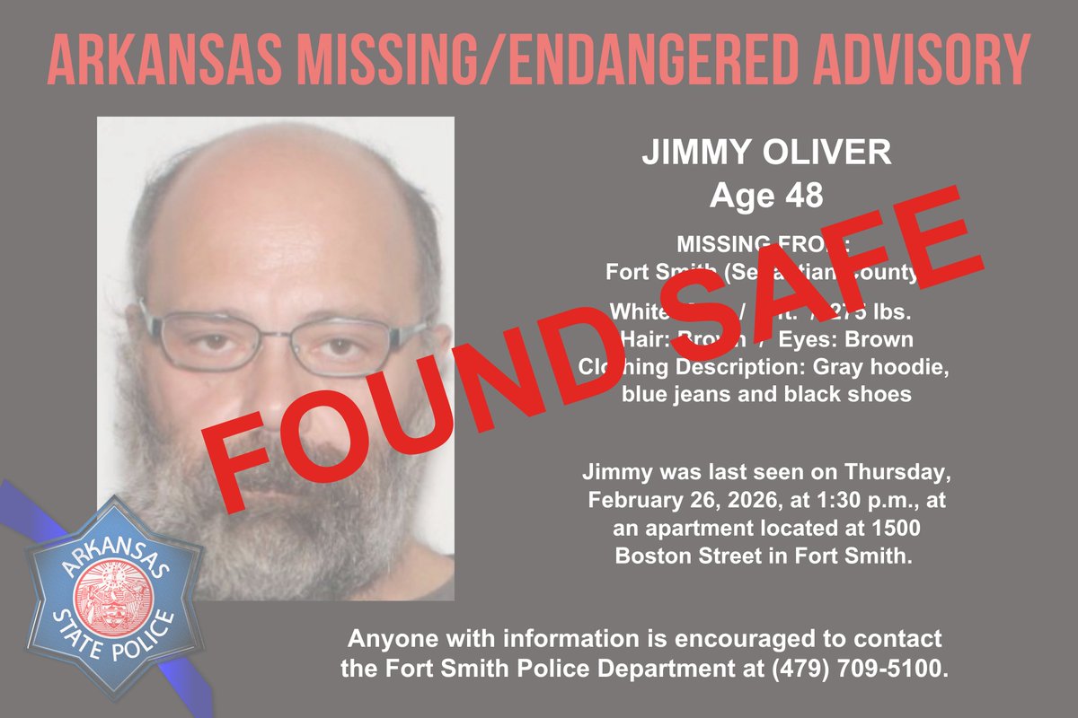 Arkansas State Police tweet media