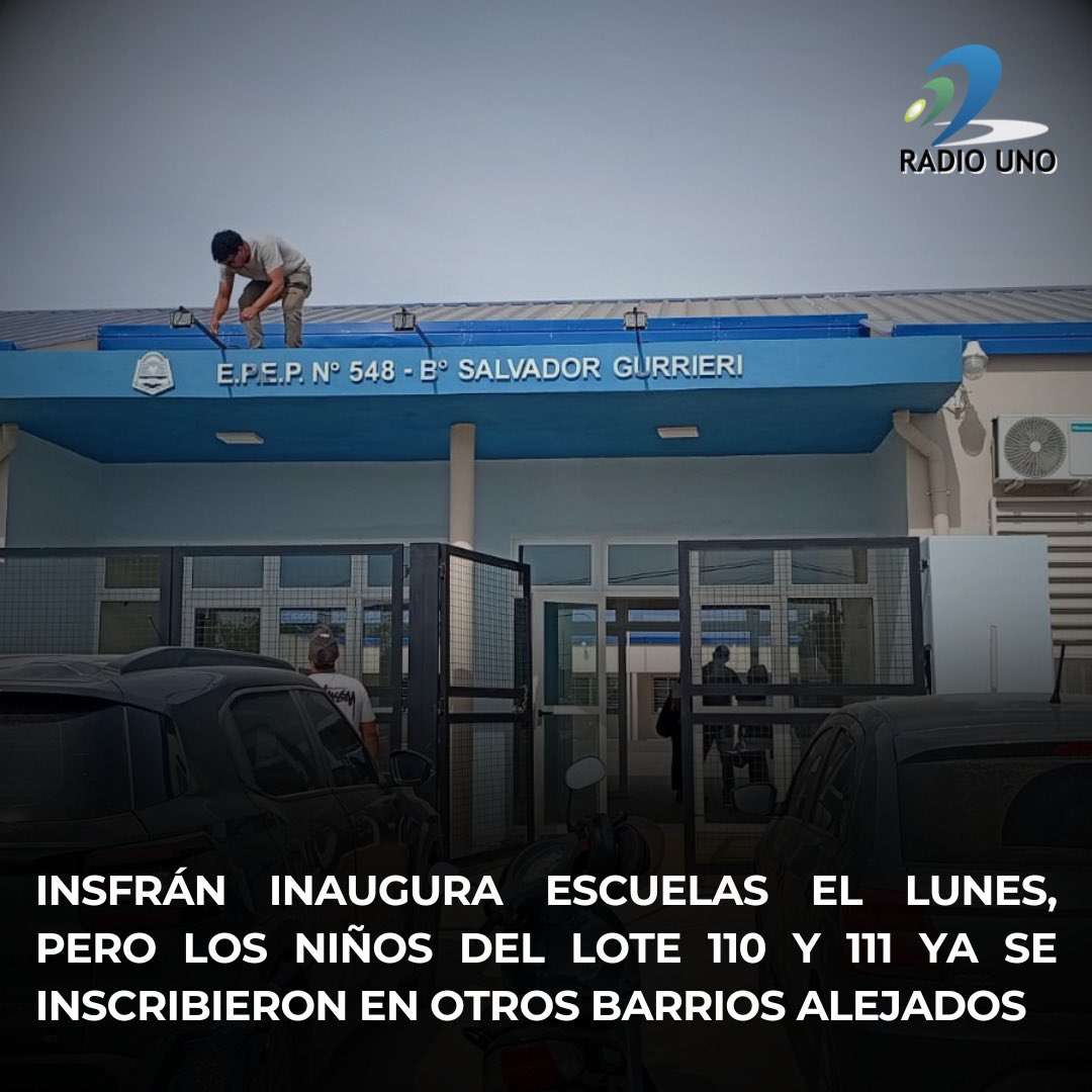A pocos días del comienzo del ciclo lectivo 2026, los barrios 28 de Junio (ex Lote 110) y Fray Salvador Gurrieri (Lote 111) siguen sin escuelas primarias habilitadas para inscripciones y funcionamiento. Los vecinos consultados por Radio Uno coincidieron en que sus hijos deben
