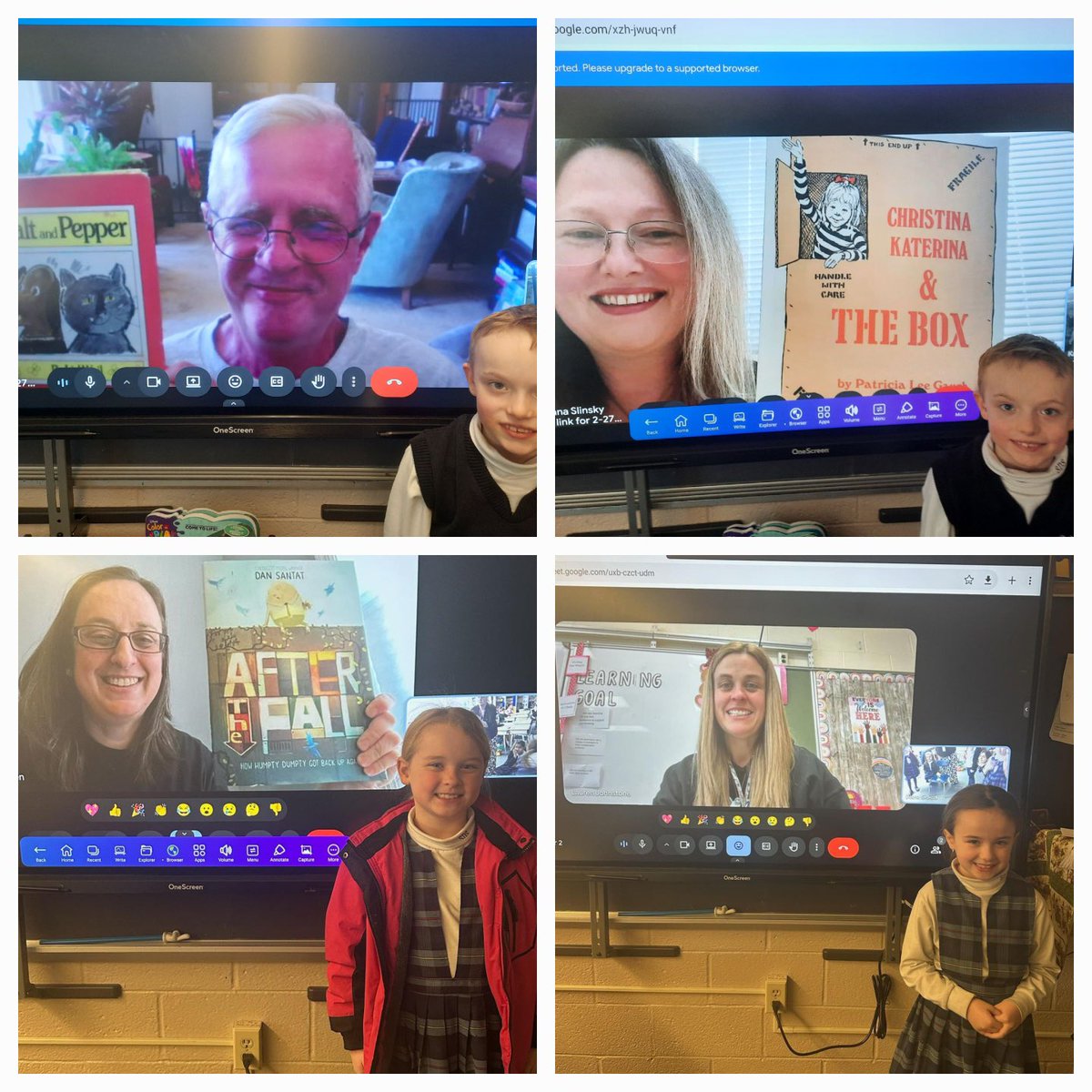 StDomSchool's tweet photo. Today's fabulous second grade Mystery Readers were: Mrs. Slinsky, Eric Pierce, Shelly Iden, and Mrs. Johnstone. https://t.co/Ml6qnVRRBa